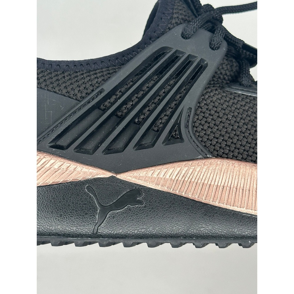 Puma Pacer Future Lux Womens Black Rose Gold Sneakers Athleisure Size 8.5 - Picture 7 of 8
